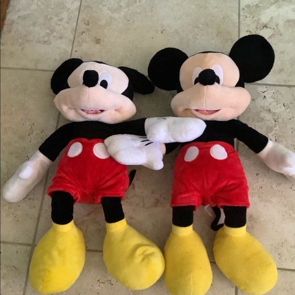 Lot Of 2 Mickey Mouse Twins Clubhouse Plush Stuffed Animal Jumbo 24" Disney CUTE - Picture 6 of 11